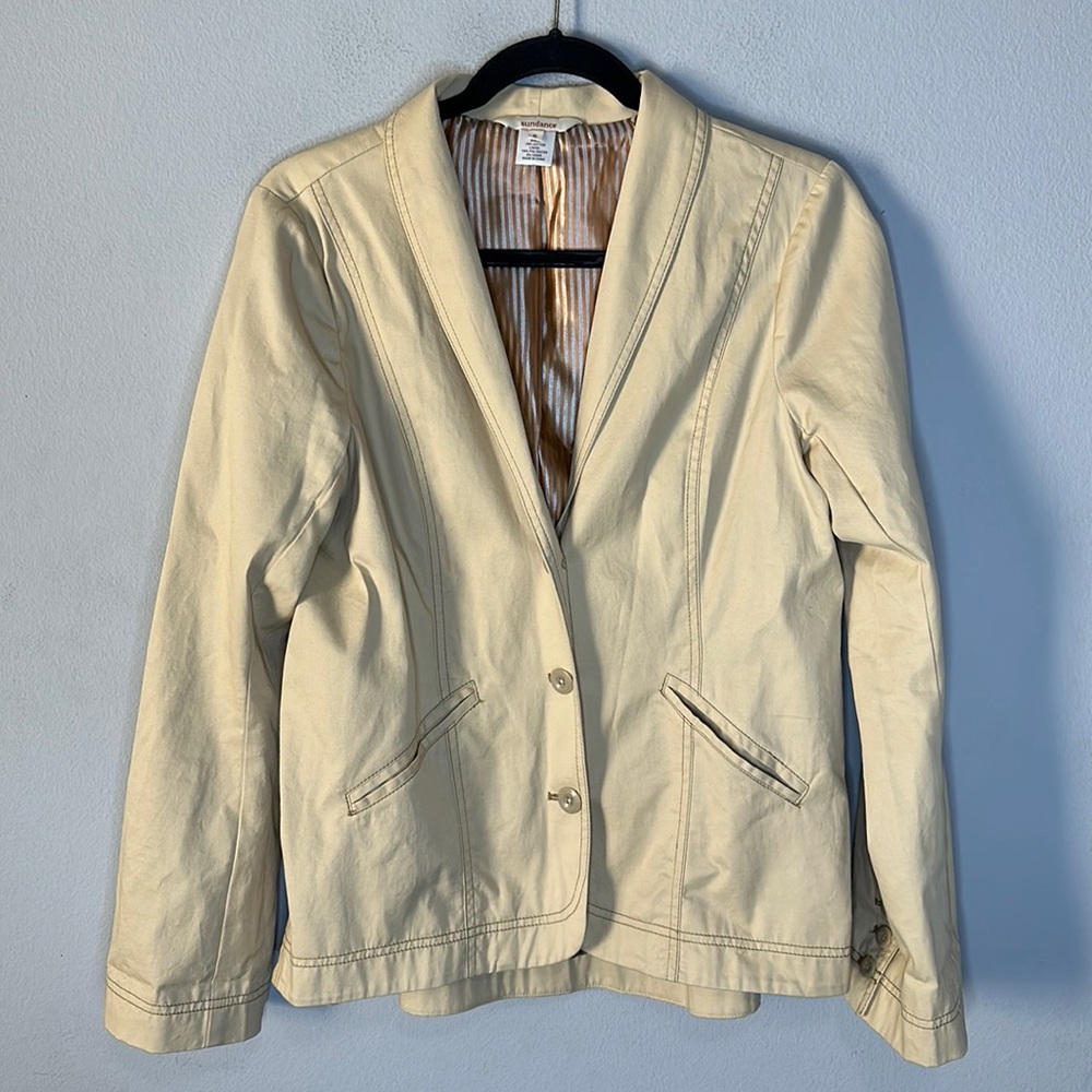 SUNDANCE Womens' Khaki Jacket Blazer Coat Size 6